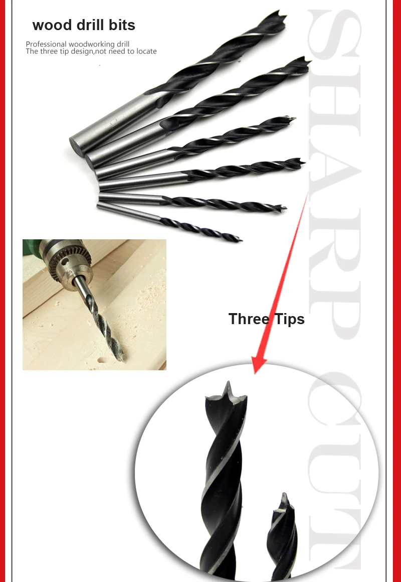 18pcs Mixed Multi Purpose Bits Kit 5pcs Hss Twist Drill Bits Wood Drills And Masonry Concrete