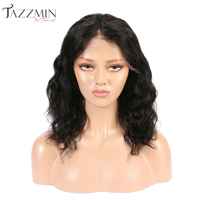 

Natural wave raw virgin indian remy human hair swiss front lace wig