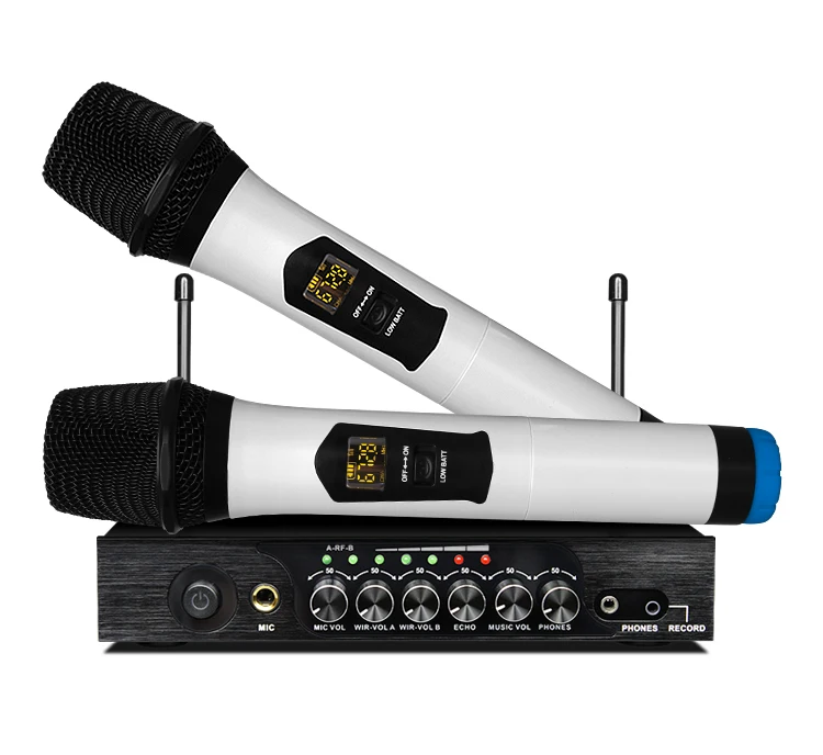 

Wireless Microphone M6 Phone Microphone Karaoke Microphone BT, Black