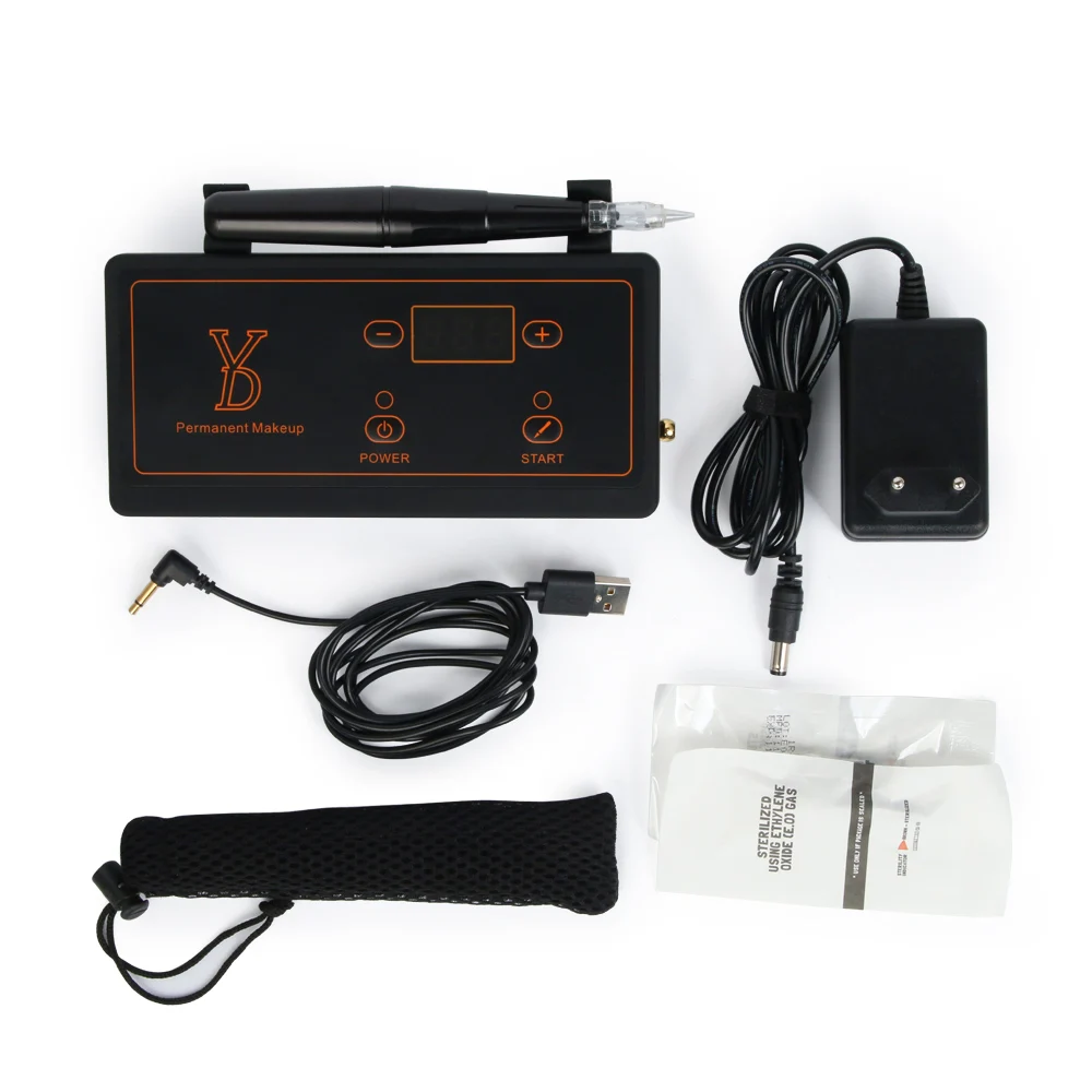 

Factory Supplier YD Digital Permanent Makeup Machine Micropigmentation Tattoo Kit, Black