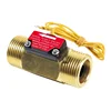 SEA YF-C02 Magnetic Reed Flow Switch Control For Water Heater G3/4 Brass Body 220v Max Current 1.5A Switch