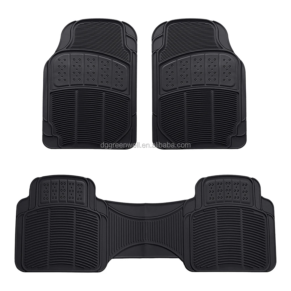 Custom Loge 4 Piece/set Vehicle Universal Pvc Rubber Car Floor Matrubber Car Mats Antislip Pvc