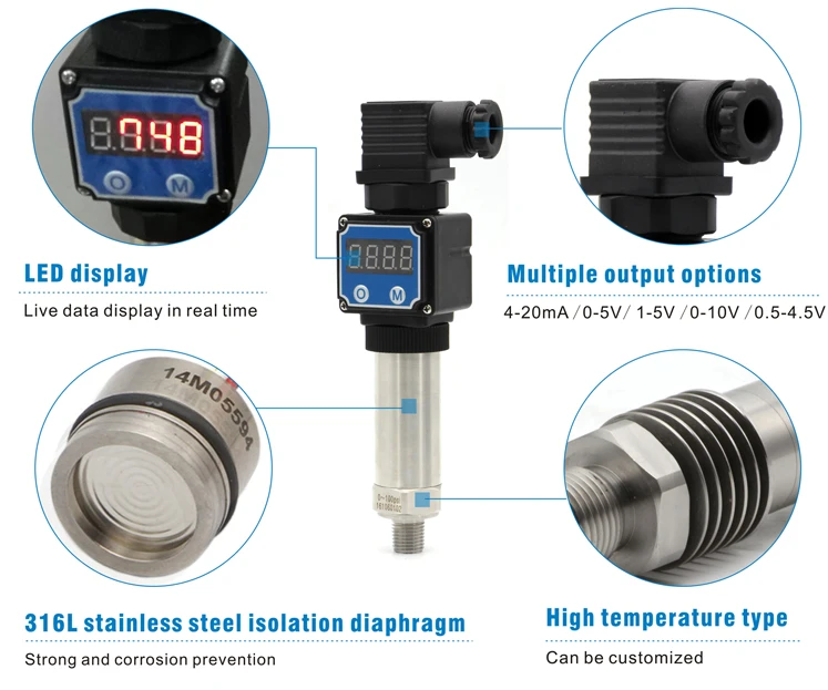 Gpt204 High Precision Digital Water Pressure Sensor Buy Digital Water