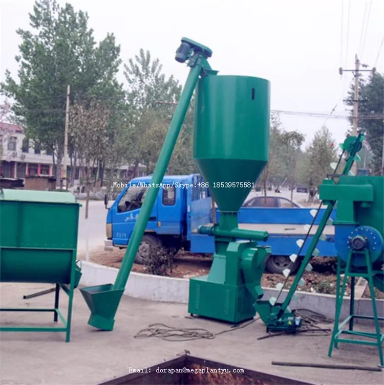 Both Electric And Tractor Pto Powered Feed Mixer Grinder 1.5m3 Vertical