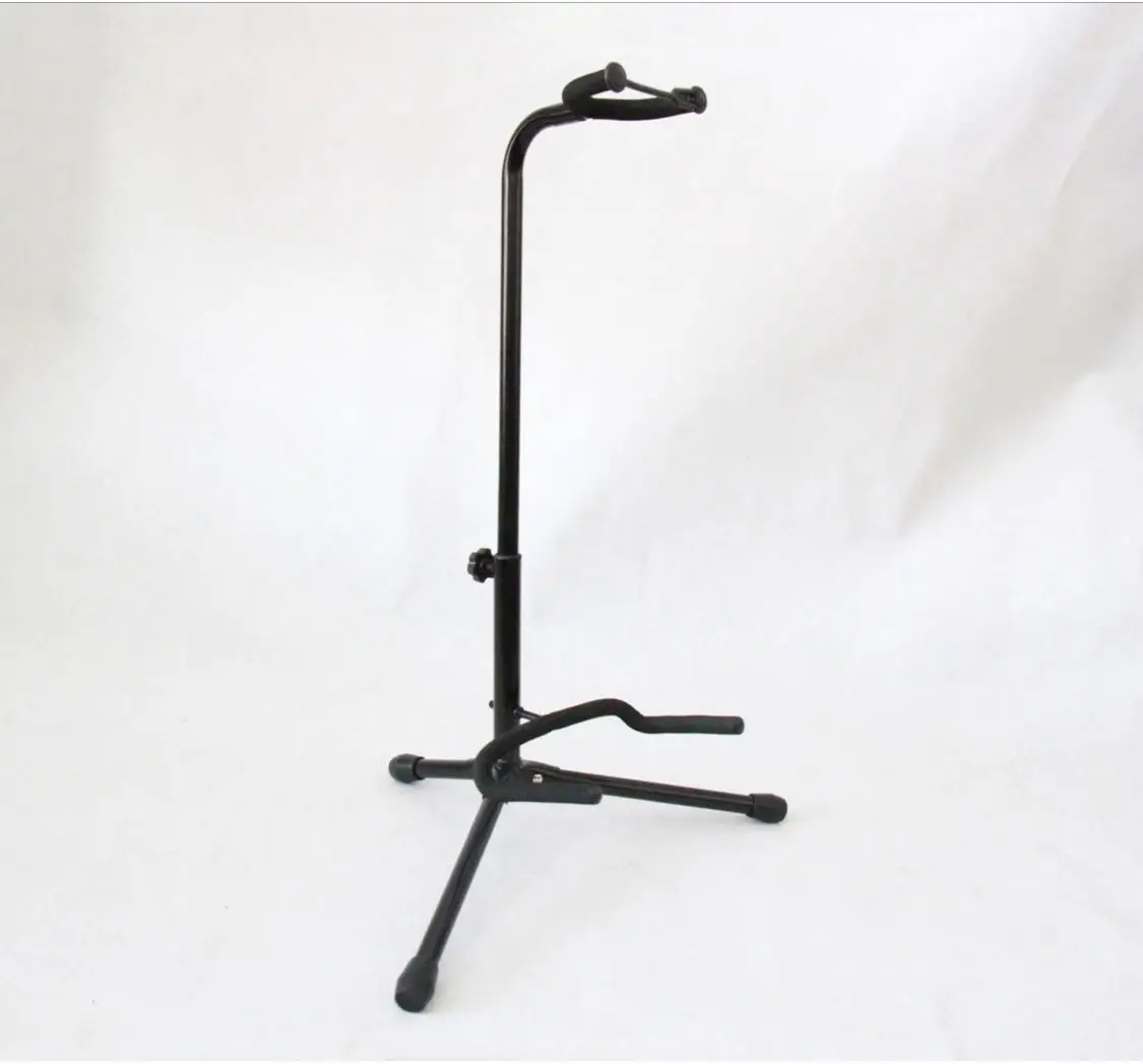 

Hot Sale Chinese good quality wholesale Iron and EVA Pipe Guitar Stand music stand musical stand, Black