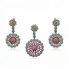 64259 Xuping Bridal Wedding Jewelry, Popular African Flower Zircon Jewelry Set