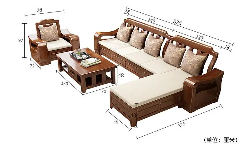 HOT sale living room chinese style sofas bed wooden sofa