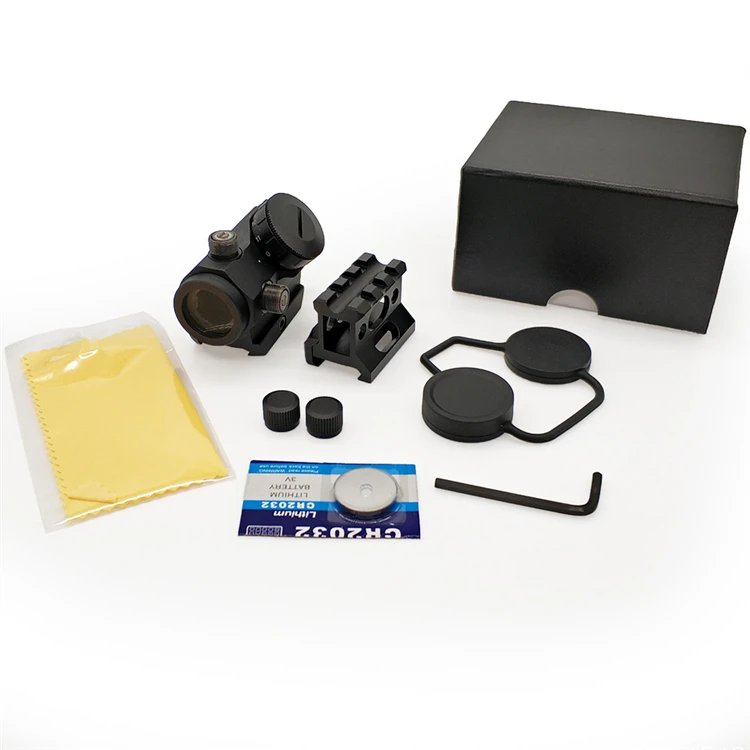 Tactical Sight Scopes 1x25 Adjustable Red For Hunting With Cr2032