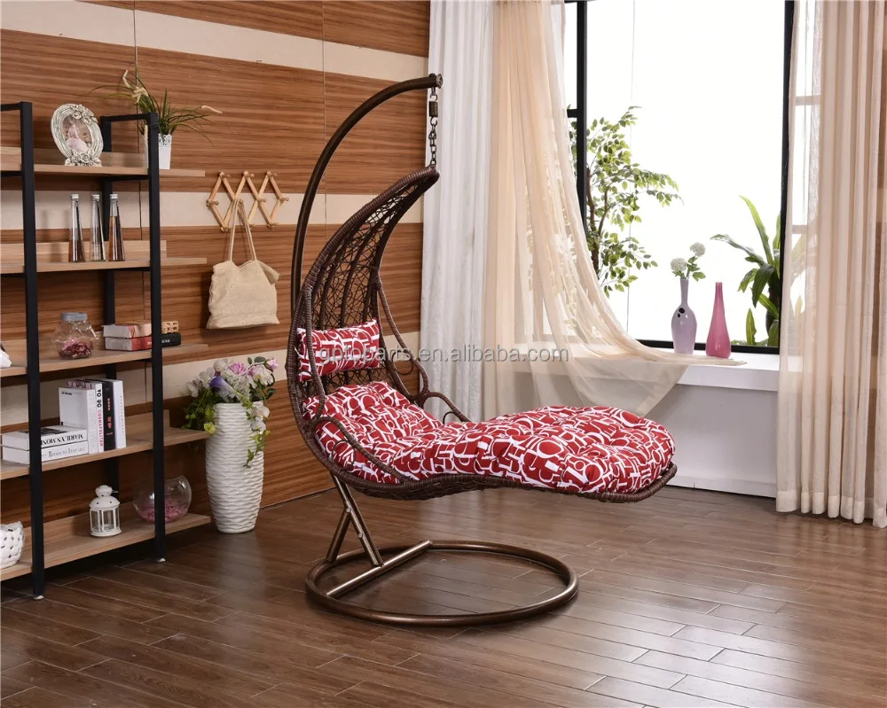 

wholesale Park/Bedroom rattan helicopter swing chair waterproof cheap price, Grey