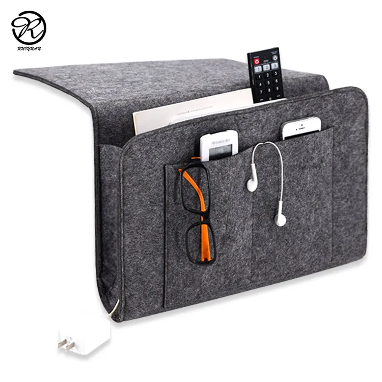 
Felt Organizer Bag Hot Felt Bedside Caddy Organizer Storage Sofa Desk Felt Bedside Pocket Bag Organizer 