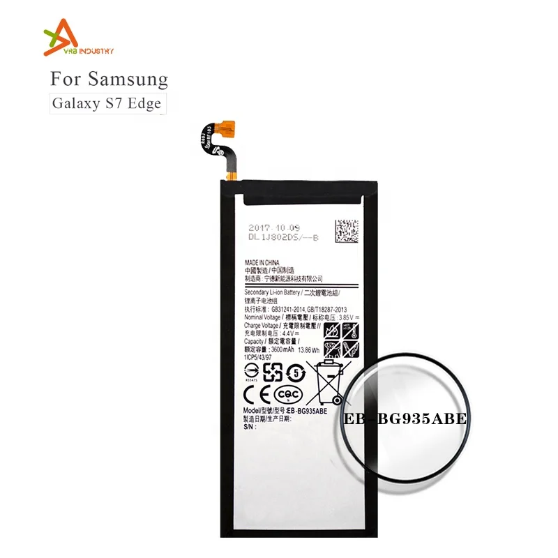 

New Mobile Phone Battery For Samsung Galaxy S7 Edge G9350 G935FD SM-G935F SM-G935P G935P G935F EB-BG935ABE Wholesale