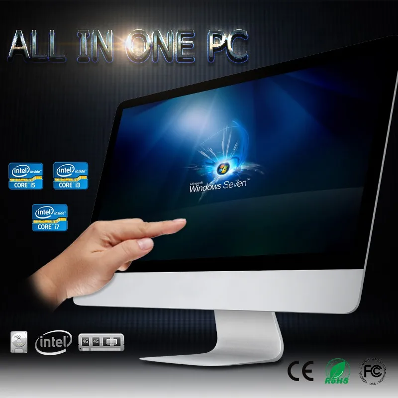 

Ten fingers touch screen price roll top computer i7 6700k, Silver color