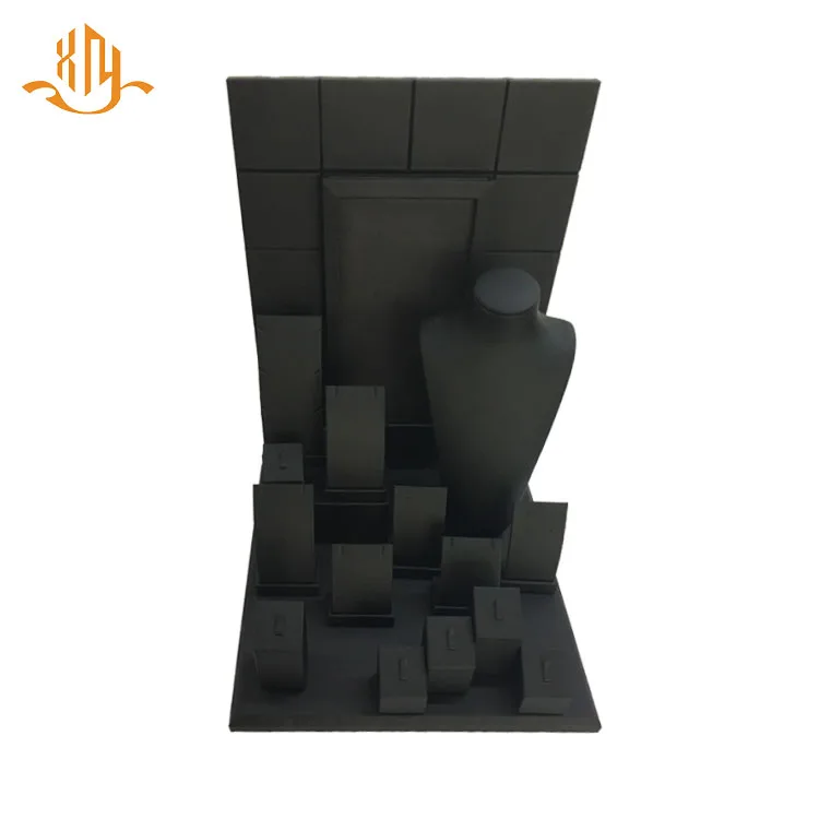 
XIANGYU Factory Wholesale Custom Hot Sale Leather Jewelry Display Stand Set 