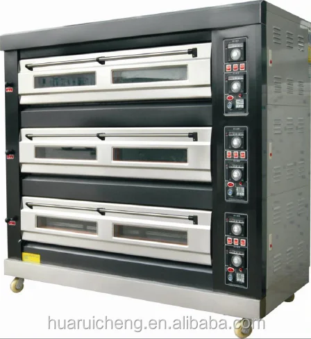 
Heavy duty 3 deck 6 tays gas deck oven 