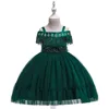 Wholesale Children Clothes sequin tassel design bal gown Girl 8 Year Old flower girl Dresses
