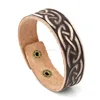 Tibetan tribal bracelet national pattern old looking vintage narrow leather wrap bracelet wholesale