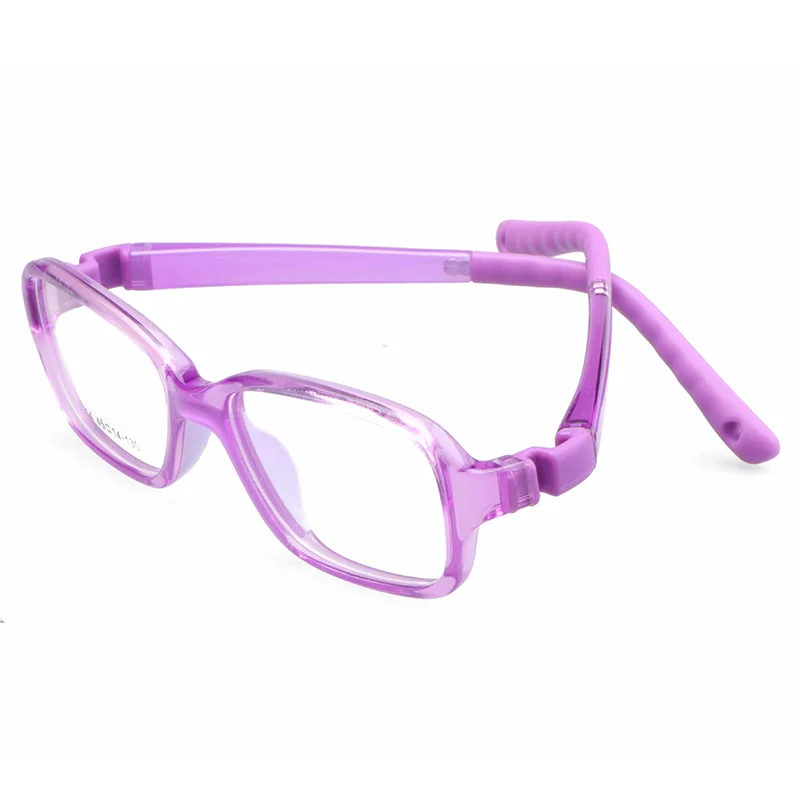 

Flexible No Screw Safe optical frames Unbreakable Kids Eyeglasses with Strap, 7 colors for choose