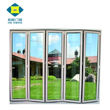 Aluminum Bathroom Sliding Insulated Glass Folding Door - Buy Glass