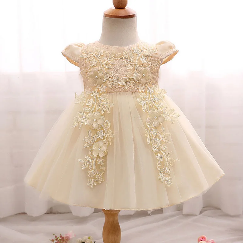 

latest design wholesale fashion baby girl party dress baby clothes, Pink/white/beige