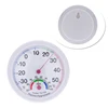 Round indoor thermometer hygrometer with pointer
