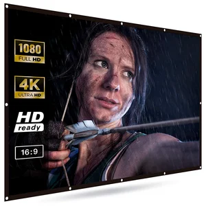 120 Inch HD Foldable Projector Screen Home Cinema