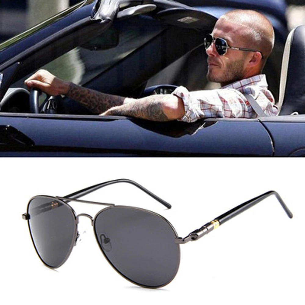 

Aviation Metal Frame Quality Oversized Spring Leg Alloy Men Sunglasses Polarized Brand Design Pilot Male Sun Glasses Driving
