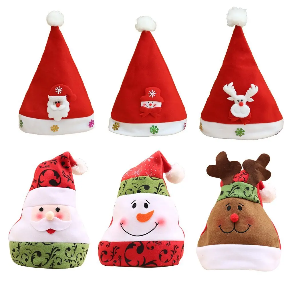 Tartan Santa Hat Gift Present Christmas Fun Adult Celebration Party Traditional