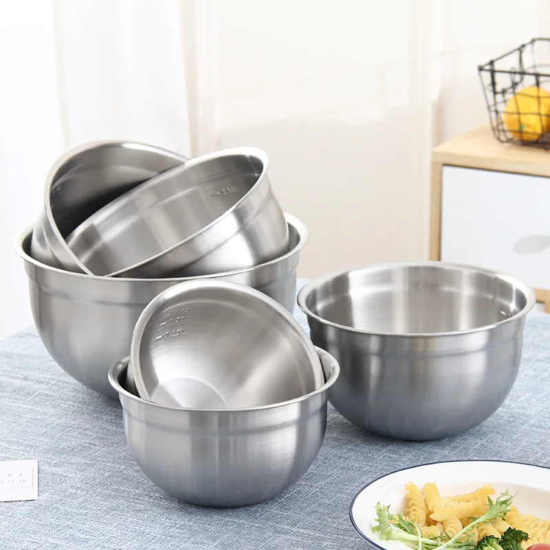 Hot Sale Matte Finish Kitchen Accessories Stainless Steel Serving Bowl