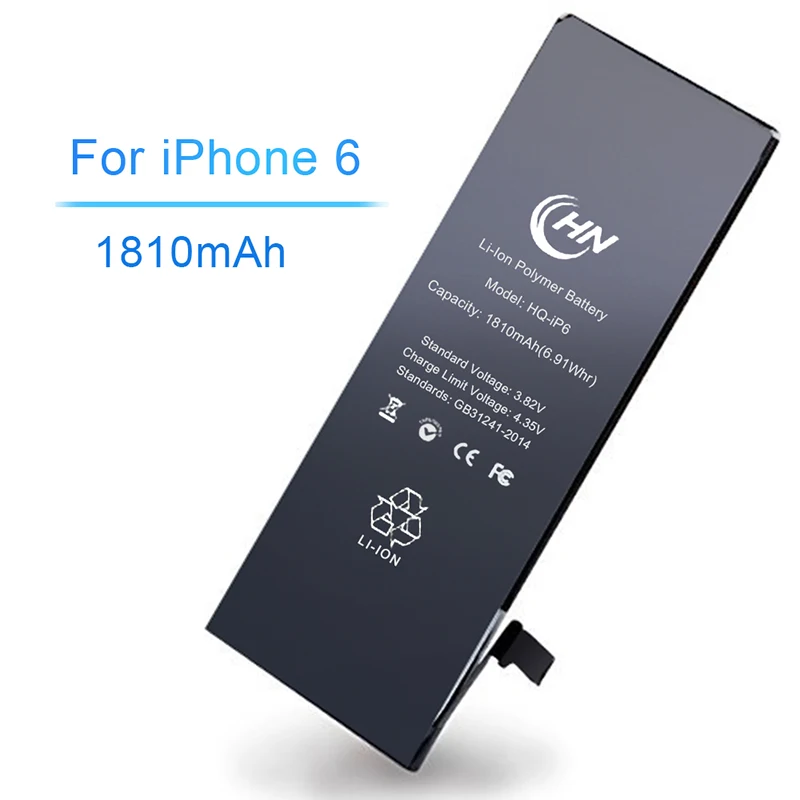 

Best Cell Phone Battery For apple iphone 6 Replacement Batteries, Black