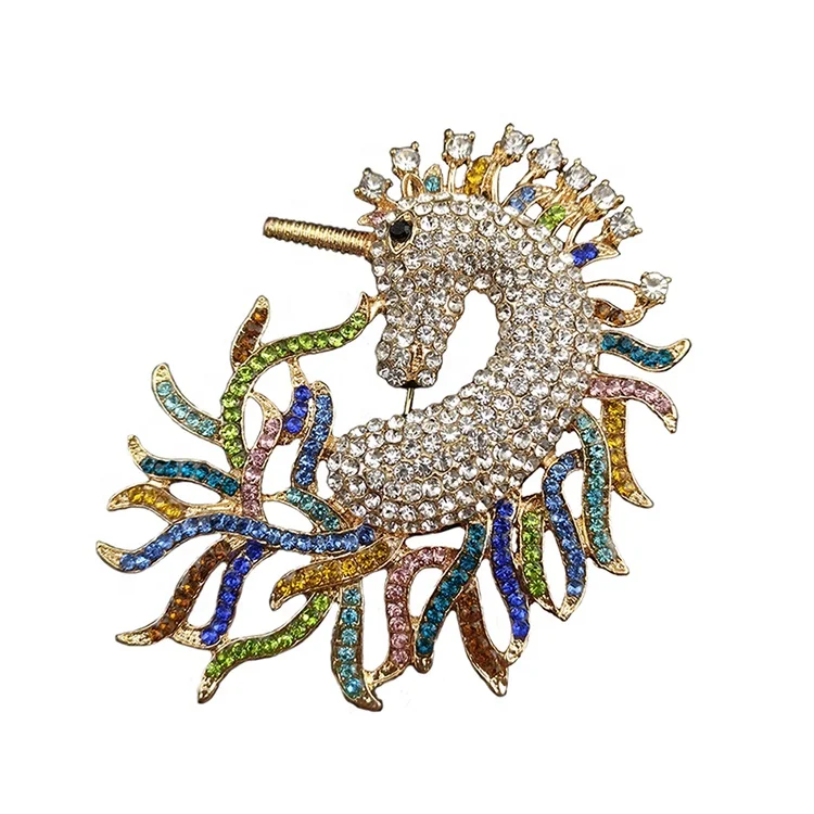 

Zinc Alloy Luxury Multicolor Large animal Rhinestone Brooch Pin Gift Jewelry Brooches, As picture