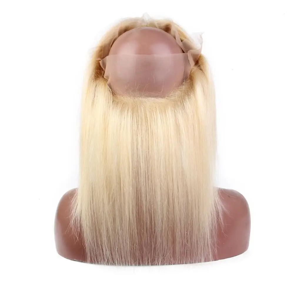 

Top Quality 10A Grade Virgin Human Hair blonde 613 ponytail 360 lace frontal