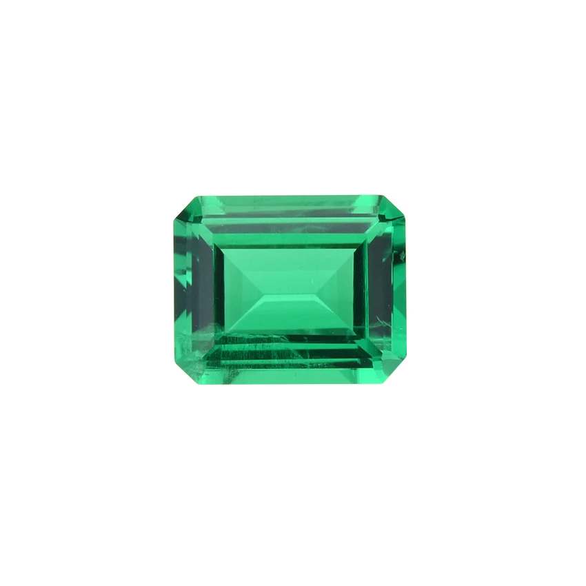 

Lab created emerald loose gemstones 1carat green color emerald shape gems price per carat