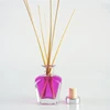 wholesale 60ml glass bottle,special hexagonal aroma diffuser bottle, reed diffuser bottle glass with wooden lid