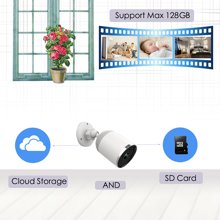 easy plug and play ip camera cloud storage