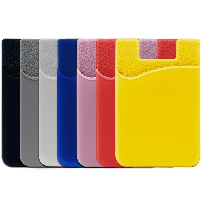 

Hot Selling Custom Design Silicone Credit Card Holder Back Adhesive Silicone Rubber Credit Card Holder