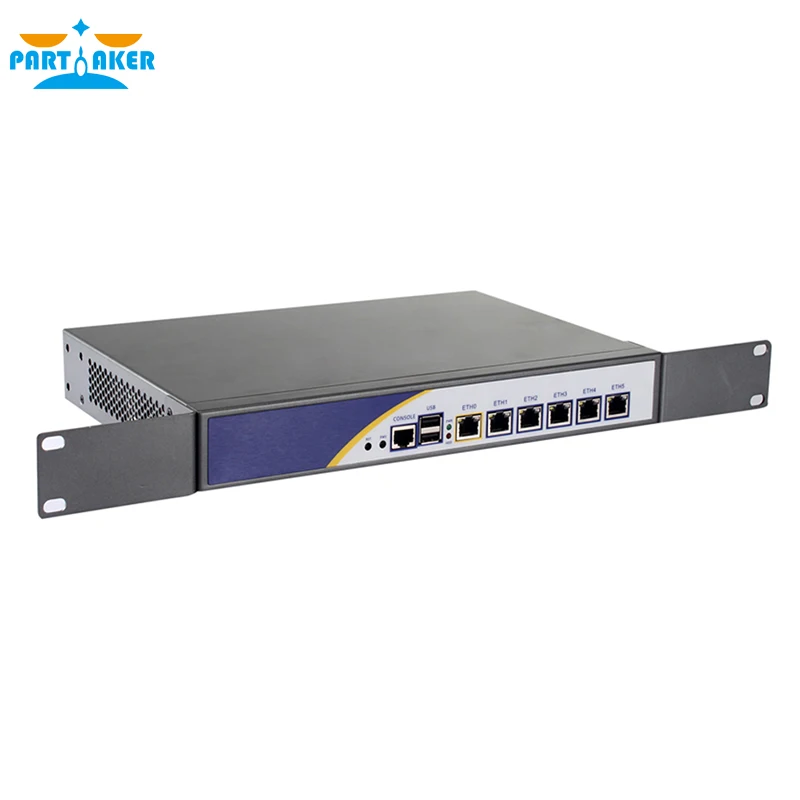 Partaker R3 Intel D525 Dual Core 4 Threads Hardware Firewall with 6 82583v  Barebone