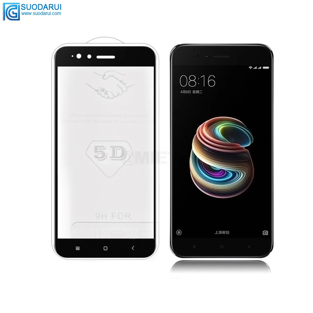 Tempered Glass Screen Protector for Xiaomi A1 Full Cover Glue 2.5D 9H film
