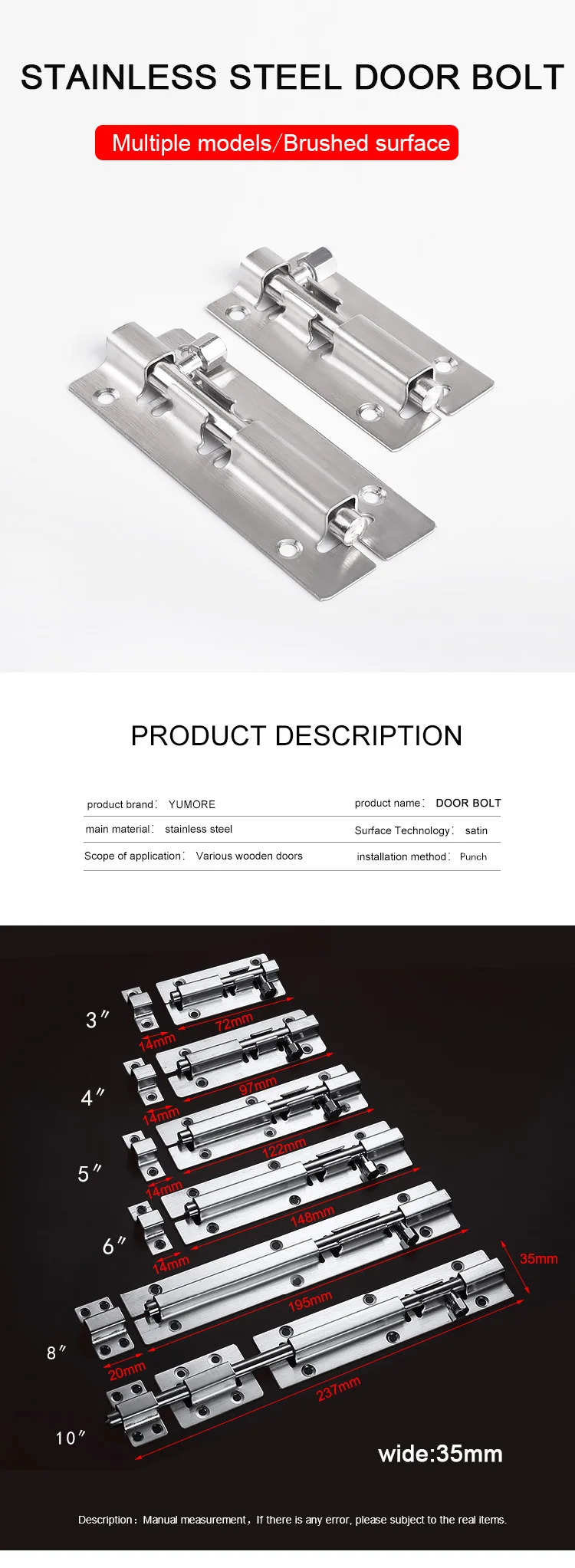 Stainless Steel Window French Door Latch Bolt Buy Latch Bolt