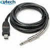 software download electric jack 6.35mm to audio bulk installation coiled guitar patch cable usb guitar link cable asio driver
