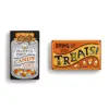 9x5 inches Candy Corn Pumpkin Orange Fir Wood Halloween Wall Art Sign Set of 2