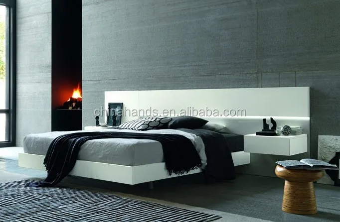 New Design Modern Luxury Bedroom Furniture White Glossy Large Headboard Queen Size Bed Buy Large Headboard Bed White High Glossy Bed Queen Size Bed