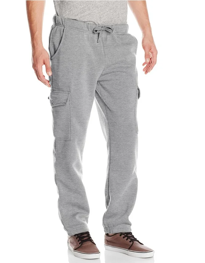 men's fleece cargo joggers