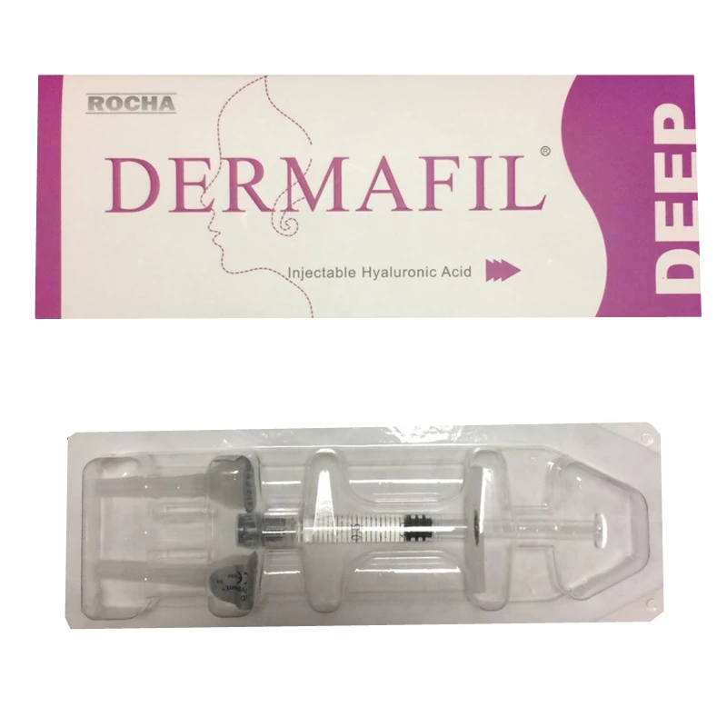 

cross-linked injectable hyaluronic acid dermal fillers 2 ml, Transparent