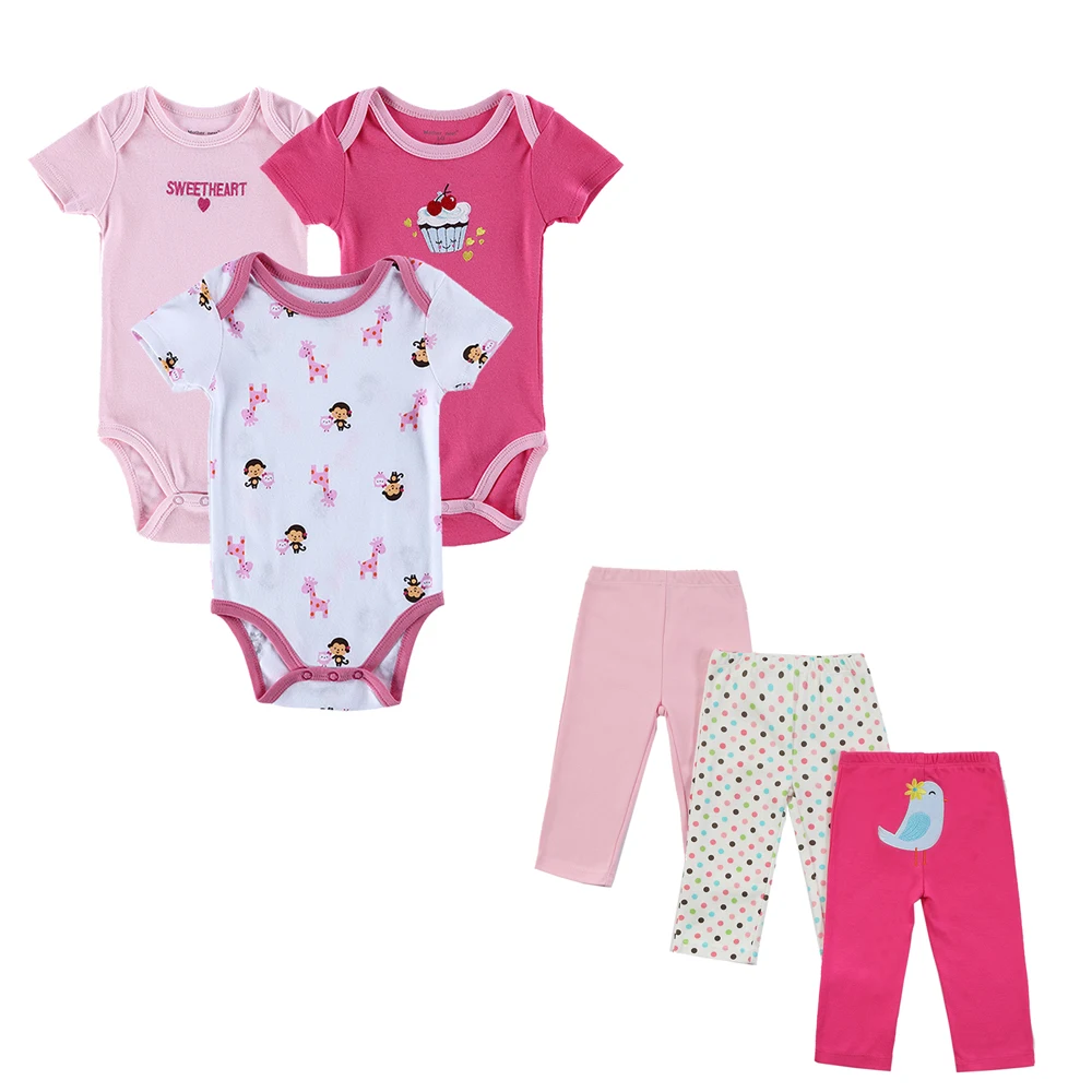 

High Quality Accessories Optional 100% Cotton Custom Baby Clothes Sets, Picture shows