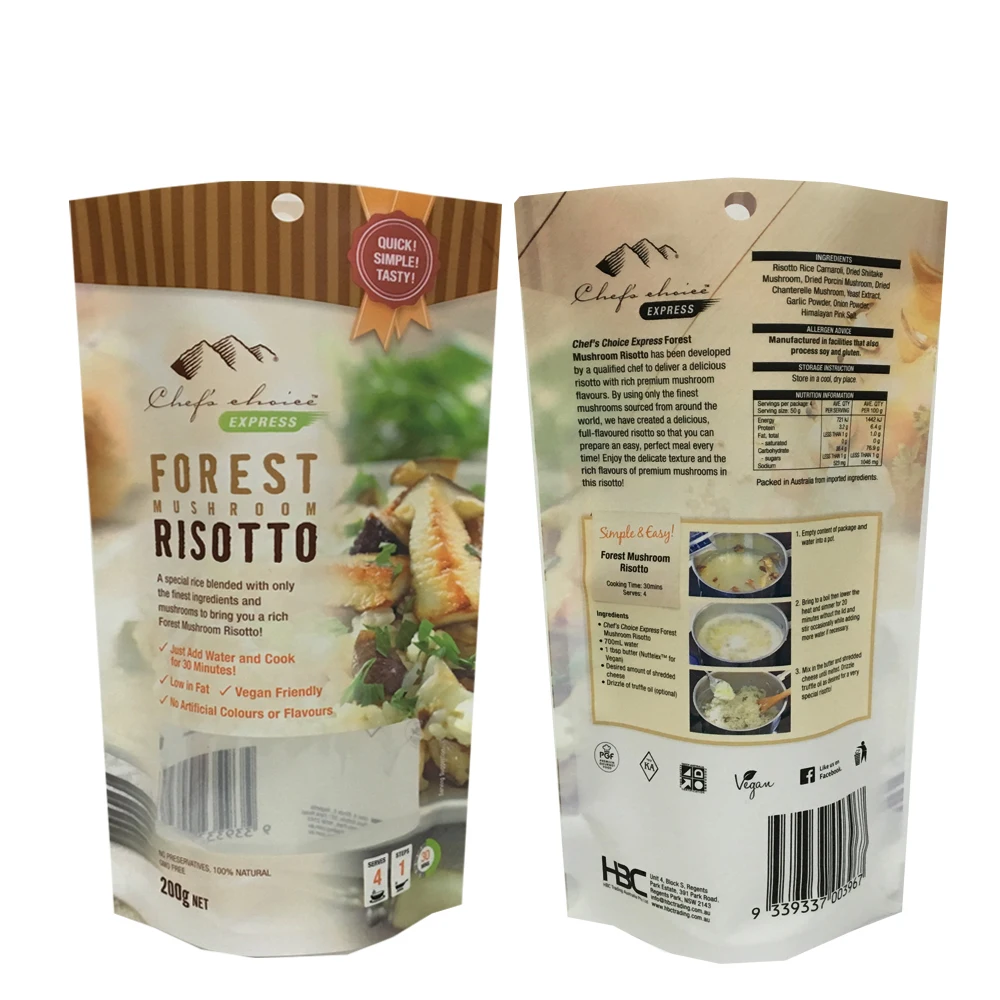 Custom Wholesale Printed Plastic Frozen Food Packaging Bag Buy Food