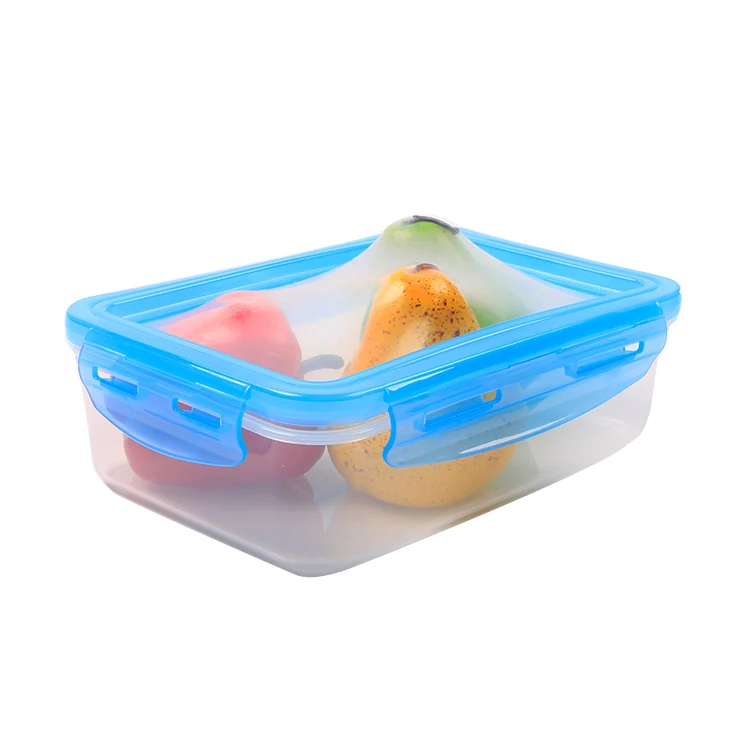 New Style Plastic Keeping Fresh Fruit Food Storage Box With Silicone ...