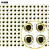 wholesale multi color plastic fishing eyes 3 D eyes for fishing lures