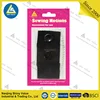 black colour 2 plastic buttons 1 button hole in individual blister card package