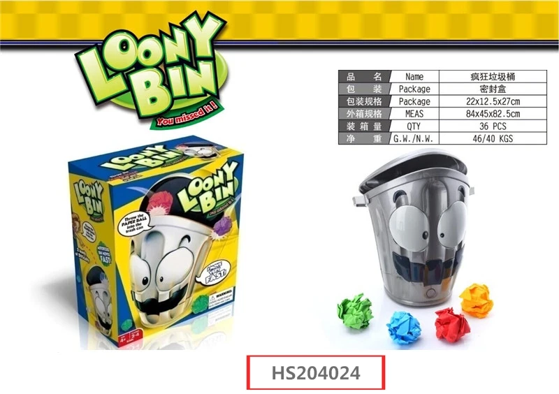 HS204024, Huwsin Toys, Loony bin, Table game, Funny toy