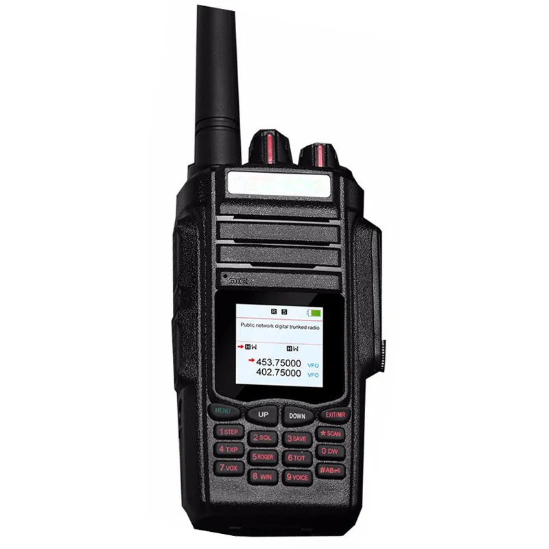 

2018 ZASTONE T7 handheld sim card wcdma gsm 850mhz 1900mhz 2 way radio public network ip walkie talkie, Black